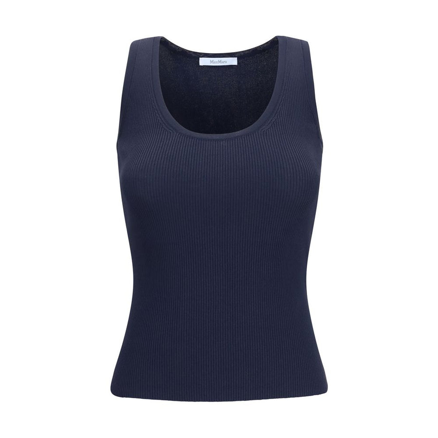 Blue Viscose Tank Tops