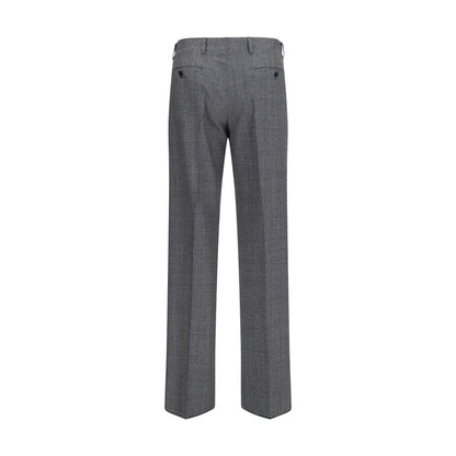 Gray Polyester Dress Pants