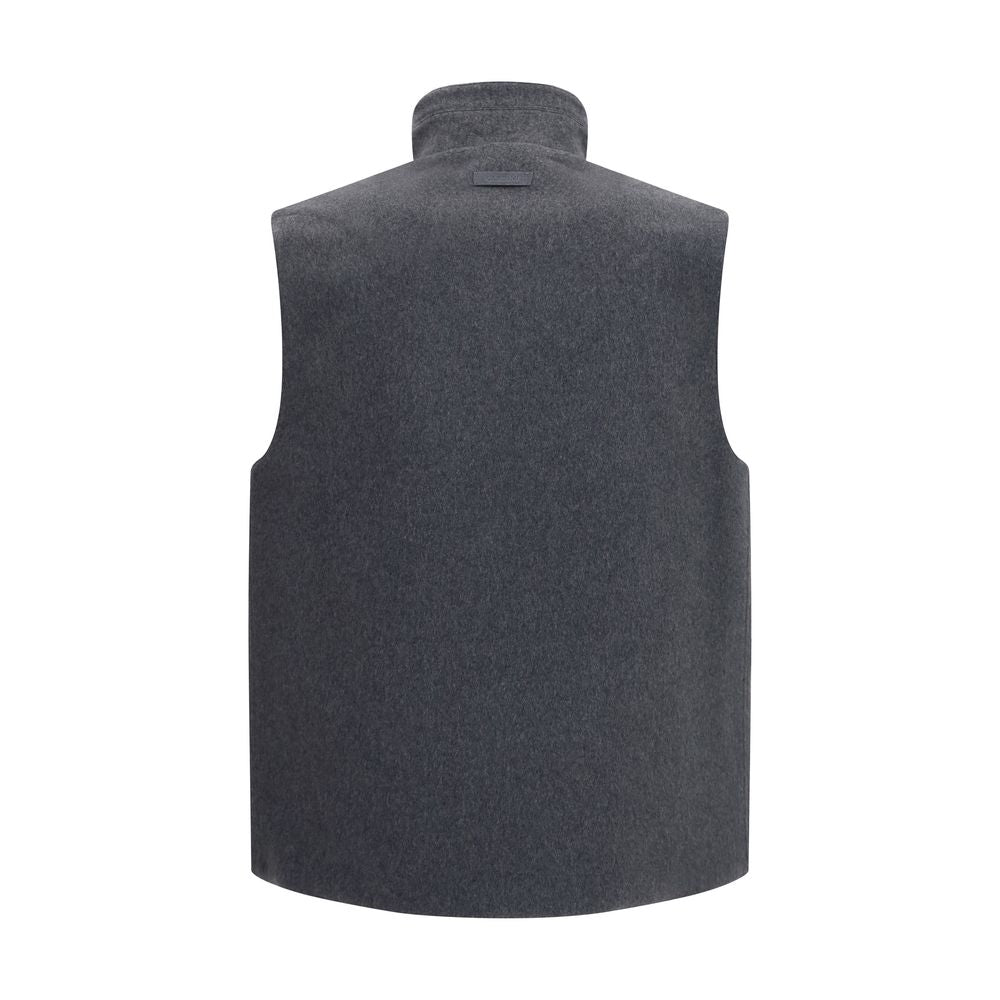 Gray Wool Oves Aries Sleeveless Jacket