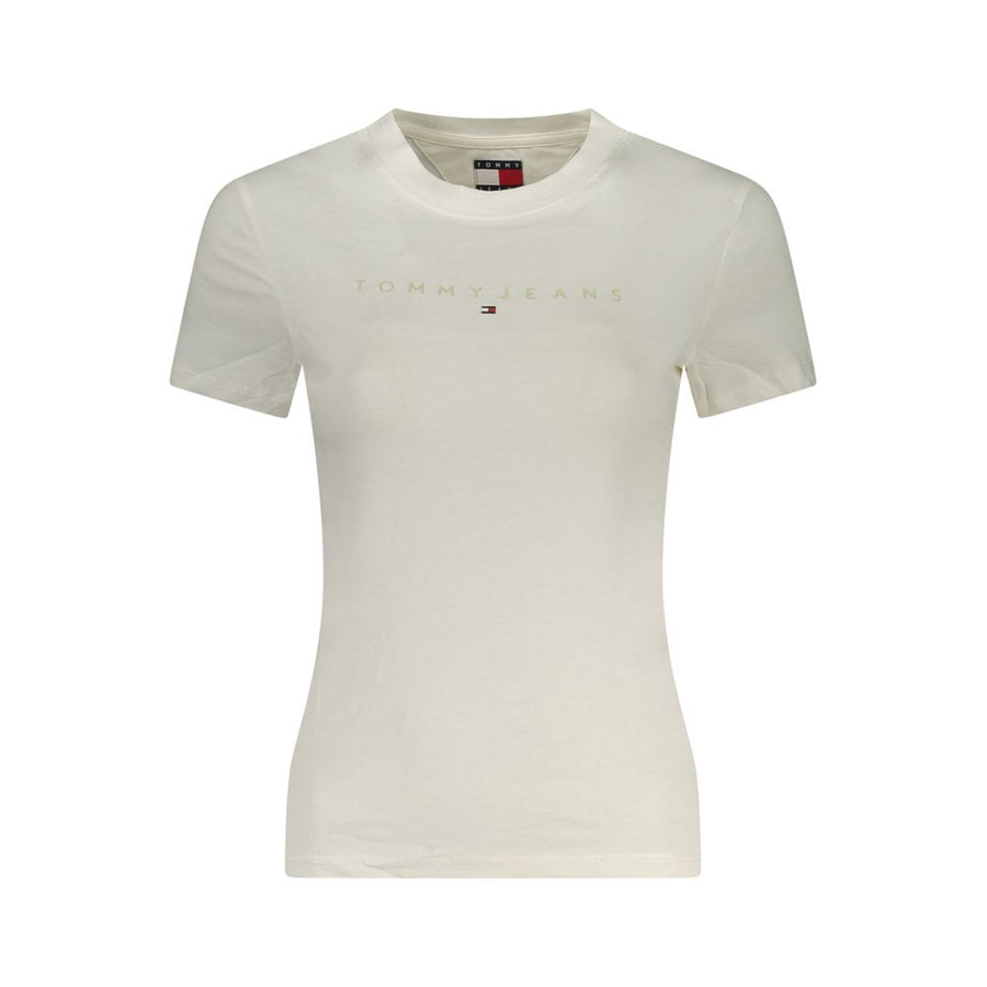 White Cotton Women's T-Shirt