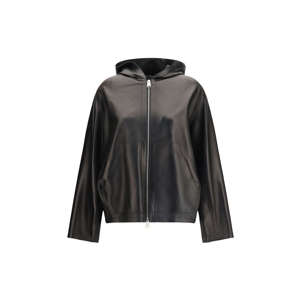 Black Lamb Ovis Aries Aries Leather Jacket