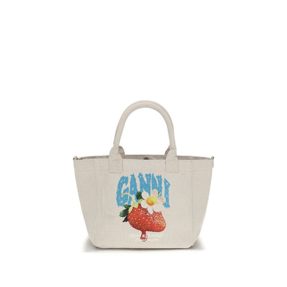 Beige Polyester Shoulder Bag