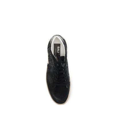 Black Calf Leather Bos Taurus Low Top Sneakers