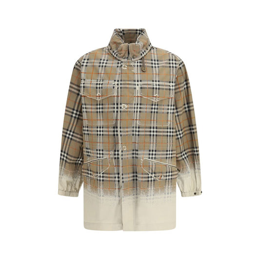 Beige Cotton Parka