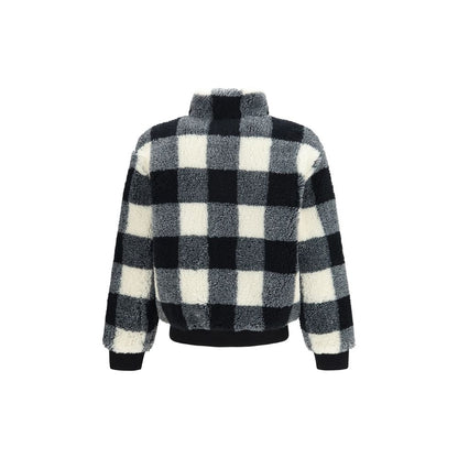 Gray Polyester Full-Length Jacket