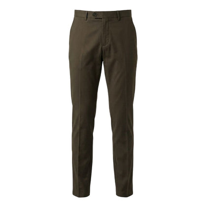 Green Cotton Men Pant