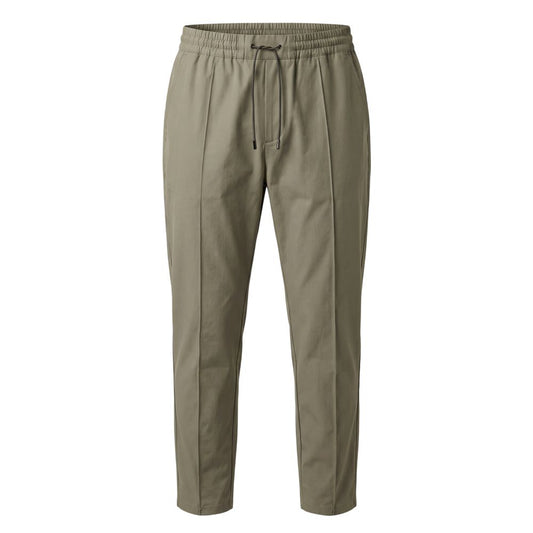 Green Cotton Blend Men's Pants