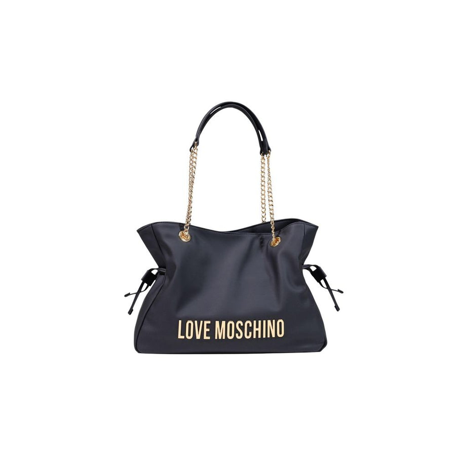 Black Polyester Handbag