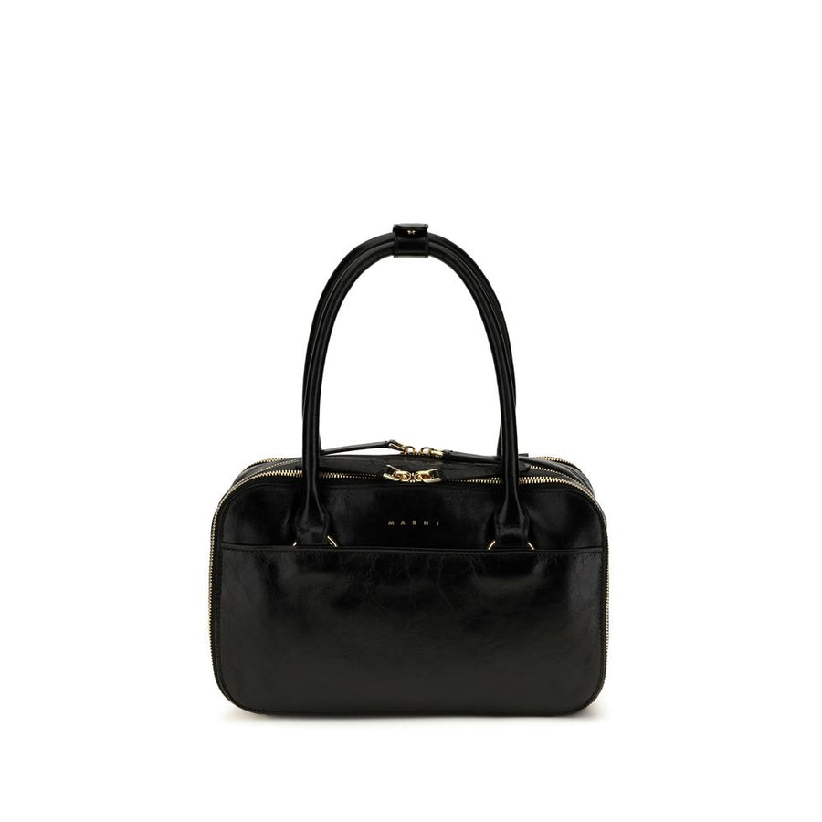 Black Calf Leather Bos Taurus Handbag