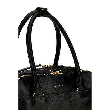 Black Calf Leather Bos Taurus Handbag