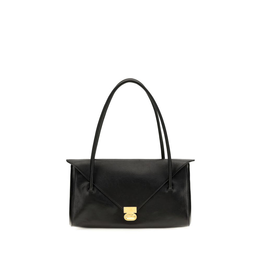 Black Calf Leather Bos Taurus Shoulder Bag