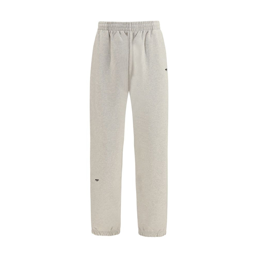 Beige Cotton Casual Pants