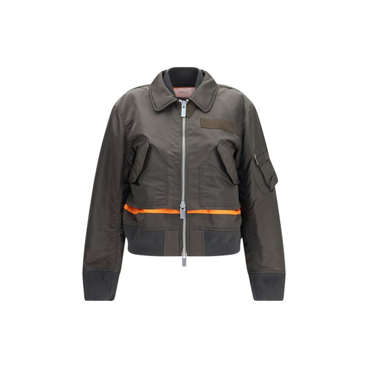 Bicolor Nylon Bomber
