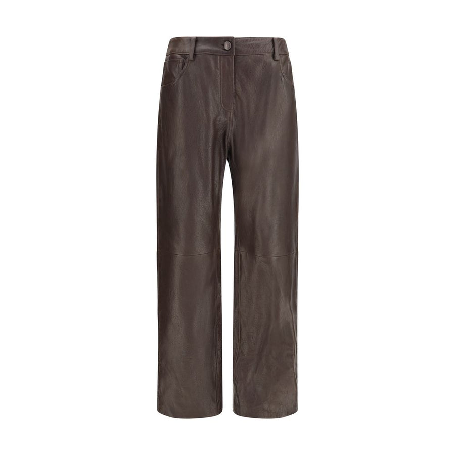Brown Leather Pants