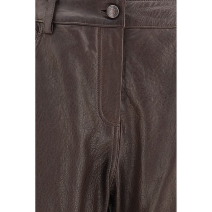 Brown Leather Pants