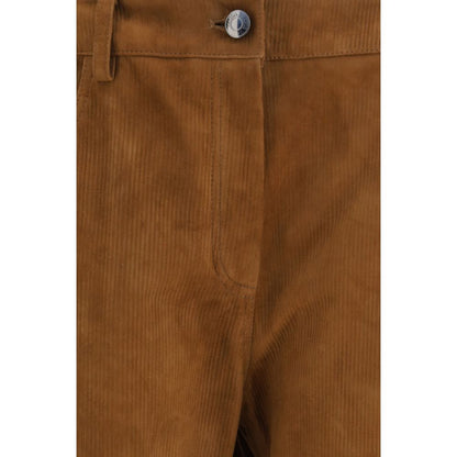 Brown Lambskin Pants