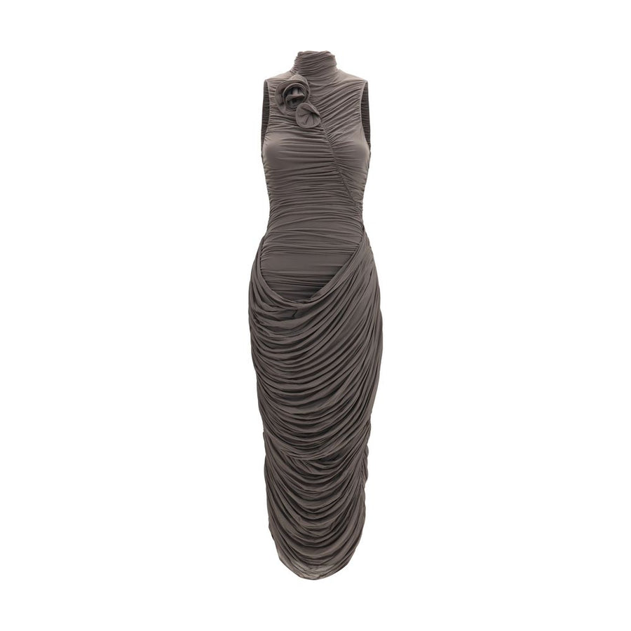 Gray Copper Cocktail Dress