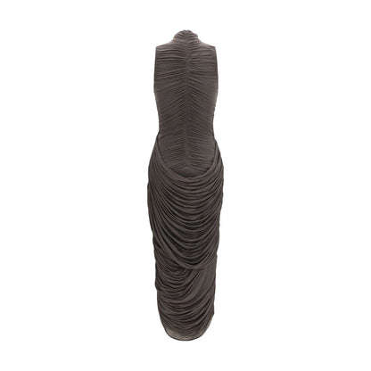 Gray Copper Cocktail Dress
