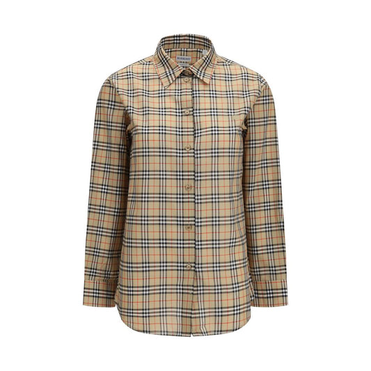 Beige Cotton Pattern Shirt