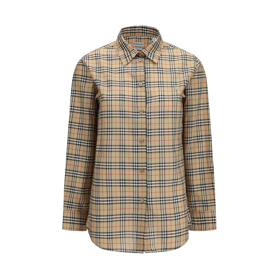Beige Cotton Pattern Shirt