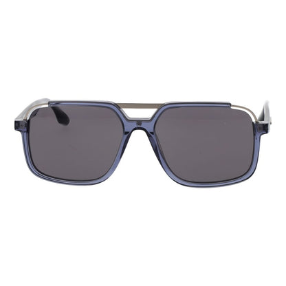 Blue Acetate & Stainless Steel Sunglasses
