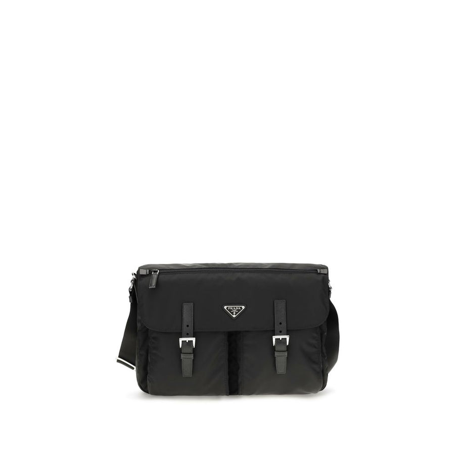 Black Polyamide Shoulder Bag
