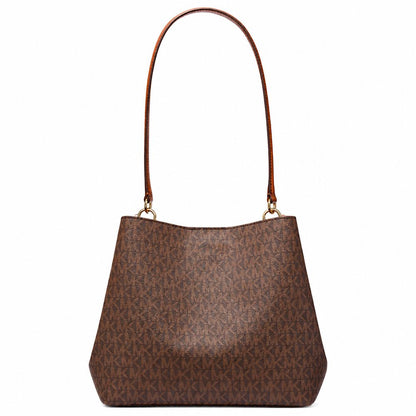 Brown Canvas Shoulder Bag