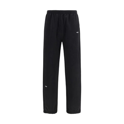 Black Cotton Athletic Pants