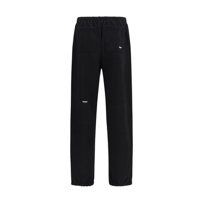 Black Cotton Athletic Pants