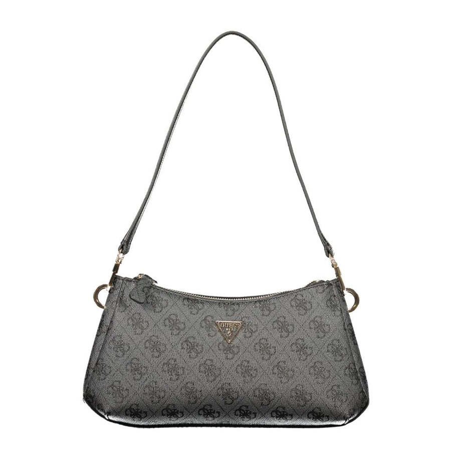 Black Polyurethane Women's Bag