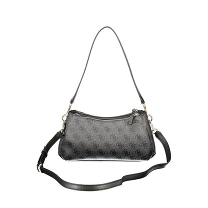 Black Polyurethane Women's Bag