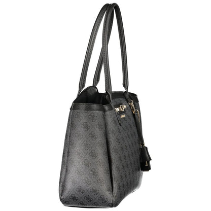 Black Polyurethane Women's Bag