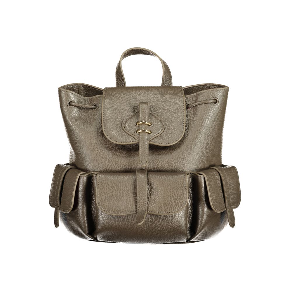 Brown Leather Backpack