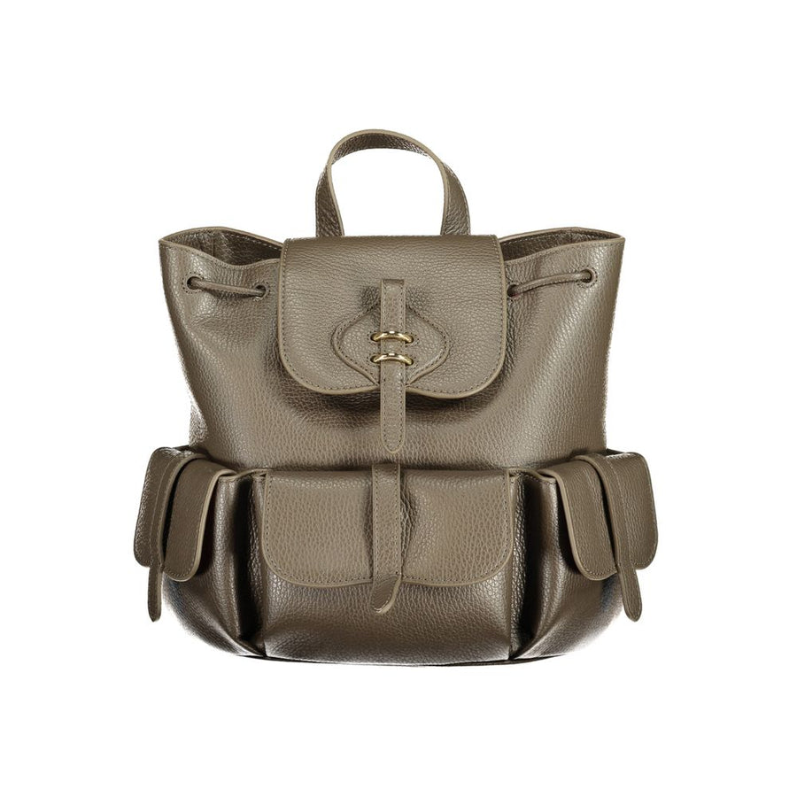 Brown Leather Backpack