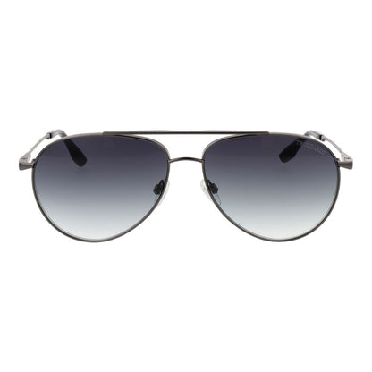Gray Stainless Steel Sunglasses