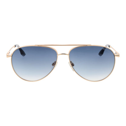 Gold Stainless Steel Sunglasses