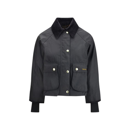 Black Cotton Full-Length Jacket