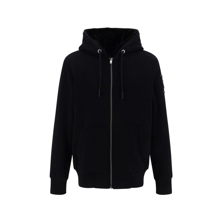 Black Polyester Hoodie