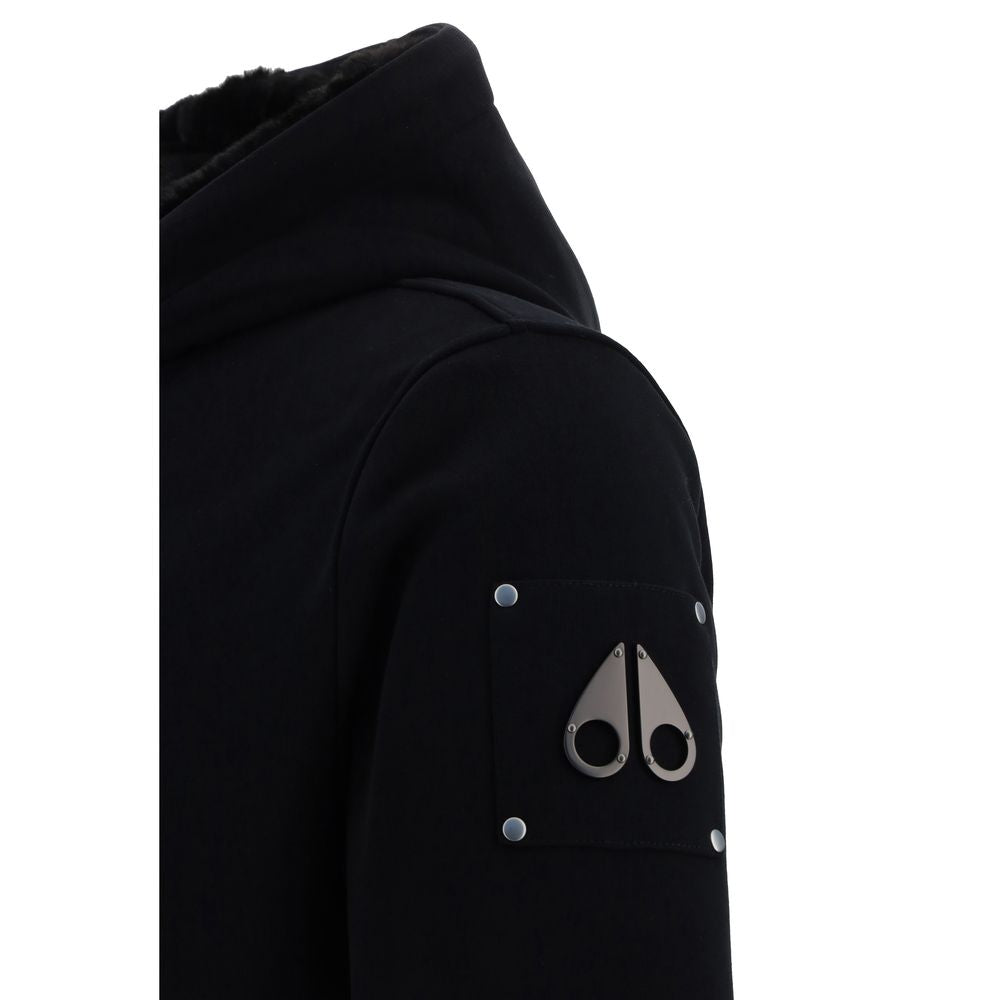 Black Polyester Hoodie