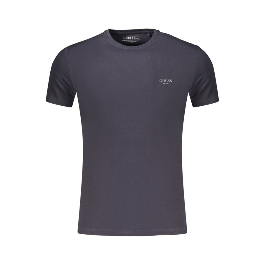 Blue Cotton Men's T-Shirt