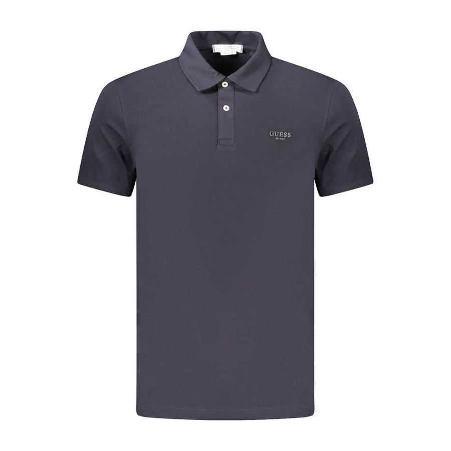Blue Cotton Mens Polo Shirt