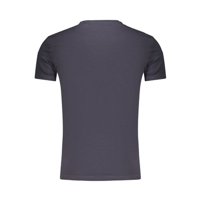 Blue Cotton Men's T-Shirt