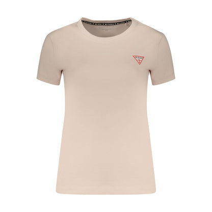 Pink Cotton Womens T-Shirt