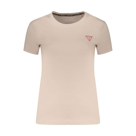 Pink Cotton Womens T-Shirt