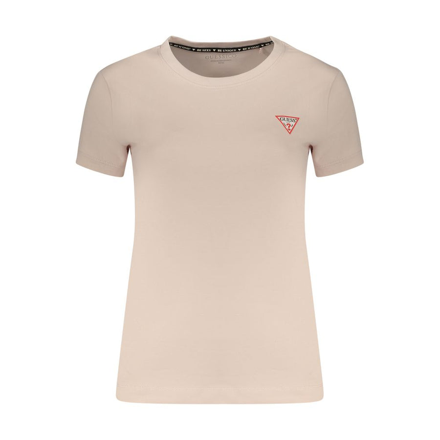 Pink Cotton Womens T-Shirt