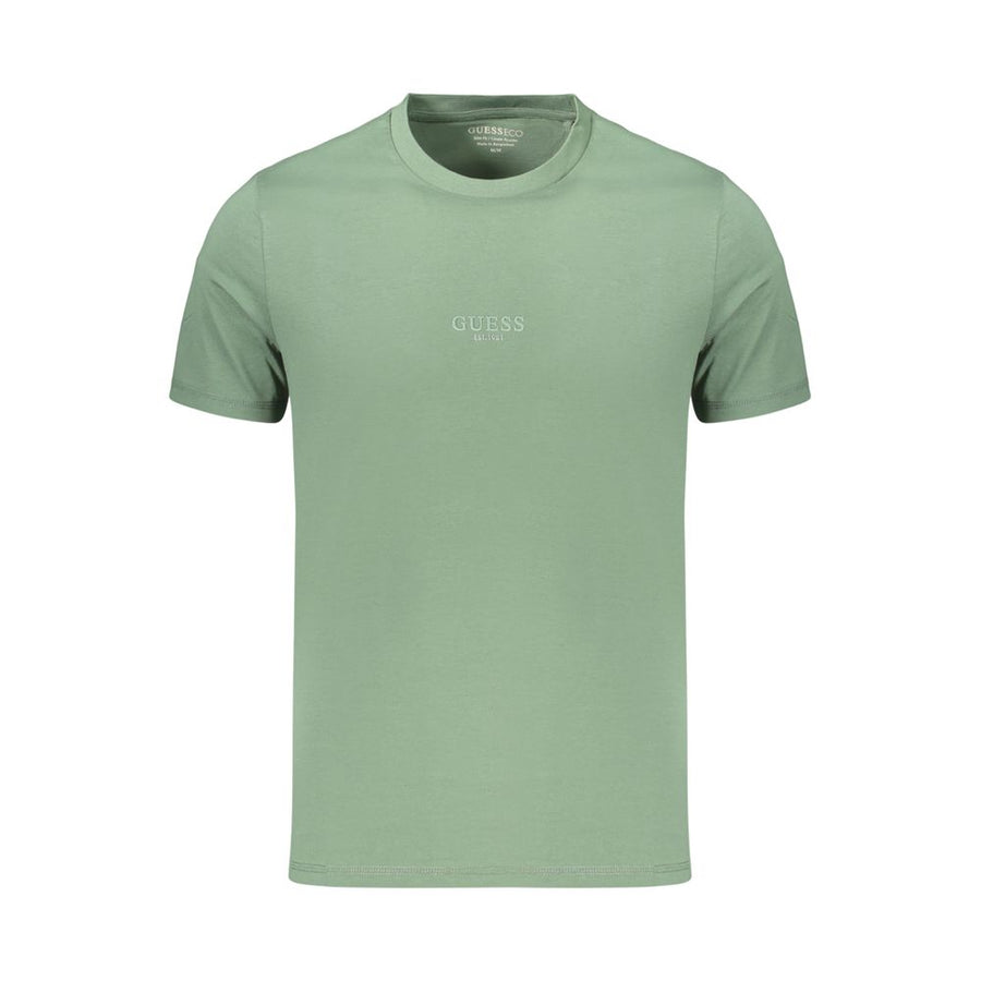Green Cotton Men's T-Shirt