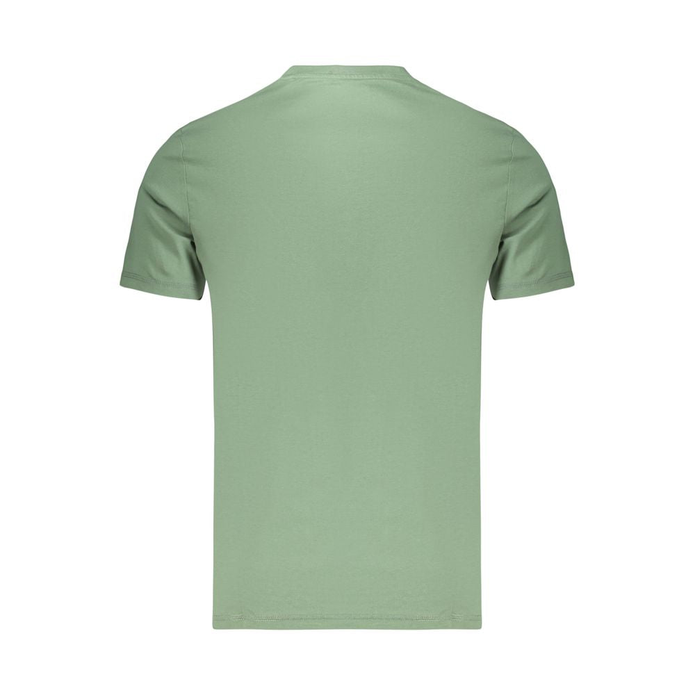 Green Cotton Men's T-Shirt