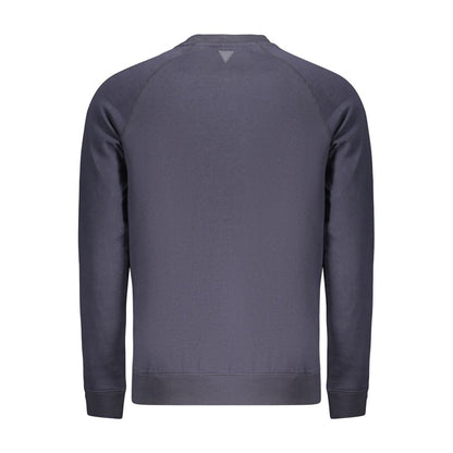 Blue Cotton Men's Sweatshirt