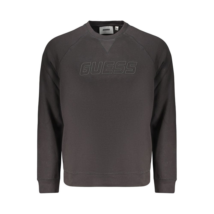 Black Cotton Men's Sweatshirt