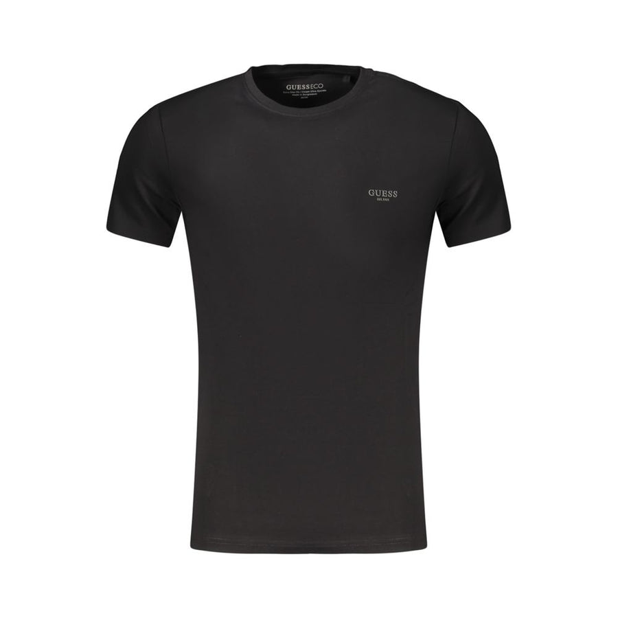 Black Cotton Mens T-Shirt